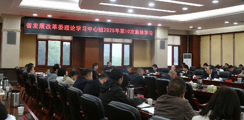 省发展改革委举行理论学习中心组2025年第10次集体学习